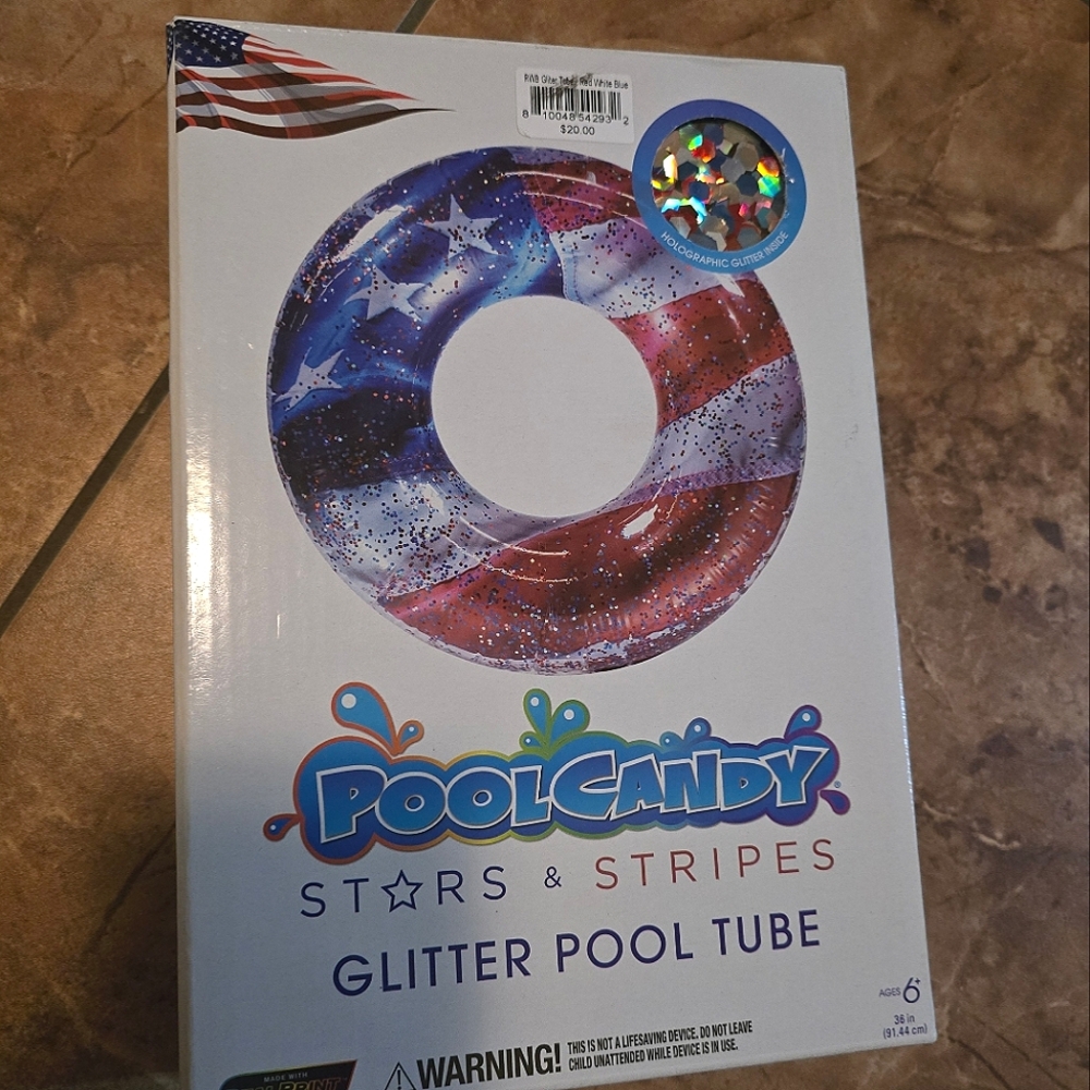 USA Glitter Pool Tube